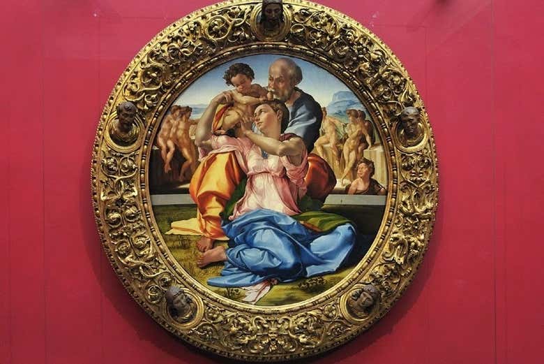 Look at pieces of art by Michelangelo, Caravaggio, and more
